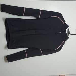Black athletic quarter zip up